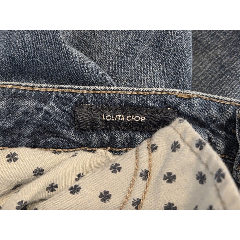 Lucky Brand Lolita Crop Jeans Women 8 29 Blue Mid Rise Skinny Stretch Denim - Picture 6 of 9